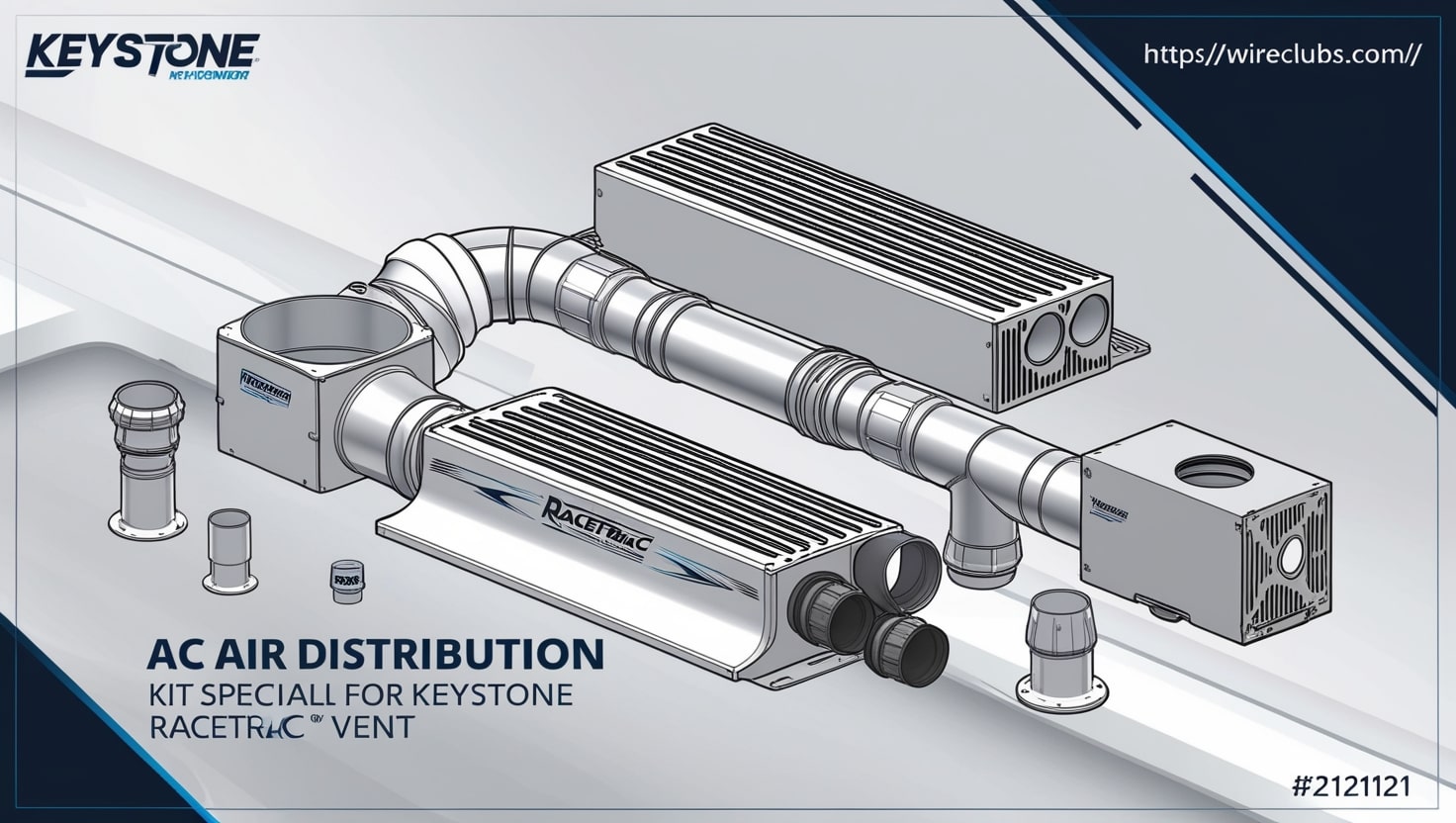 ac air distribution kit for keystone with racetrac vent system