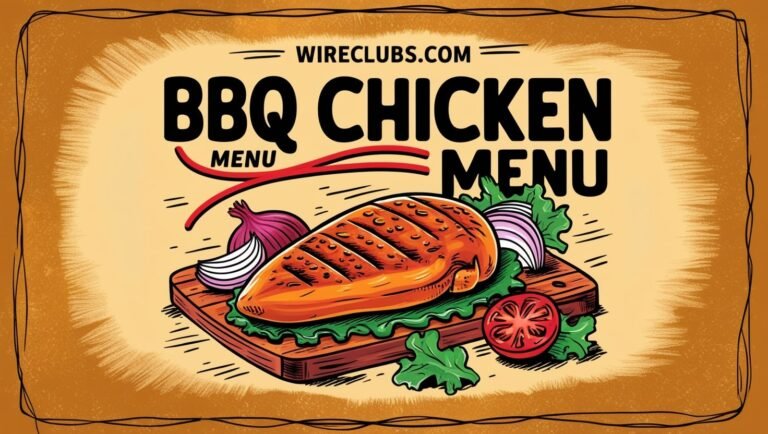 bbq chicken menu