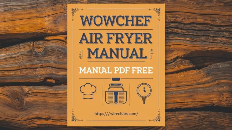 Wowchef Air Fryer Manual PDF Free: Your Ultimate Guide to Mastering the Wowchef Air Fryer 2024