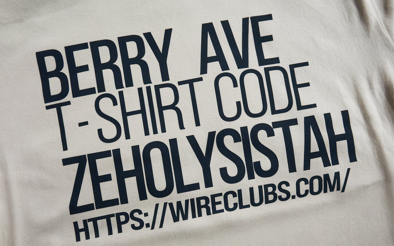 berry ave t shirt code zeholysistah