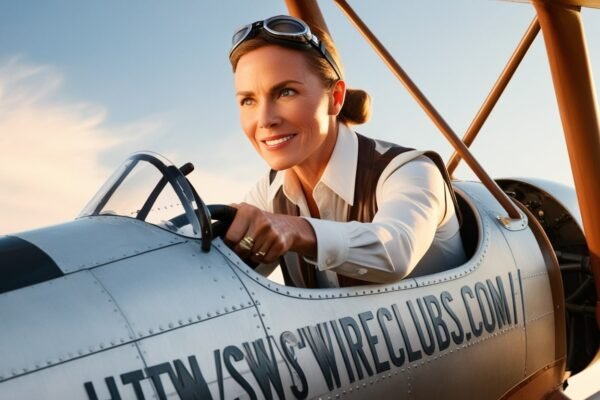 helen keller flying a plane