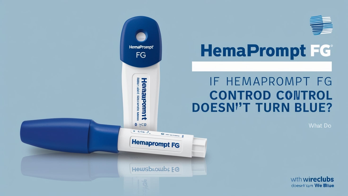 if hemaprompt fg control doesn't turn blue