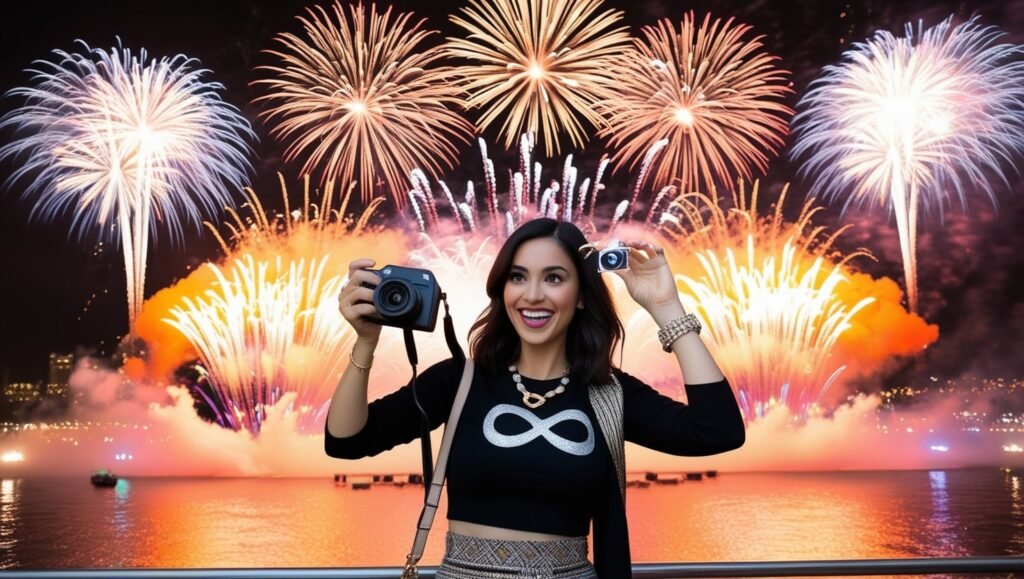 Infinity Nikki Take a Photo with the Grand Fireworks Show