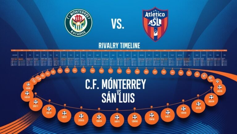 C.F. Monterrey VS Atletico San Luis Timeline